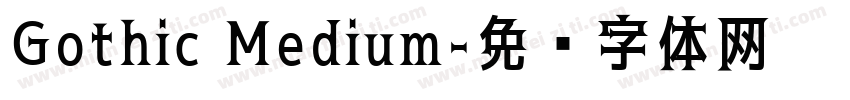 Gothic Medium字体转换